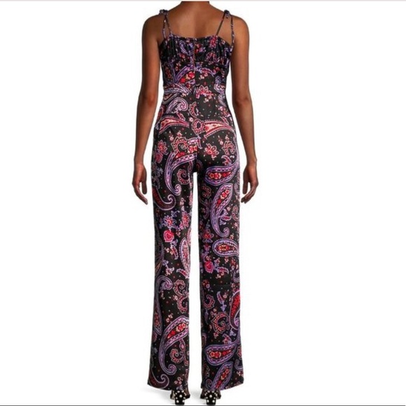 Danielle Bernstein Pull On Paisley Jumper Jumpsuit WeWoreWhat Revolve Sh… - Picture 5 of 8